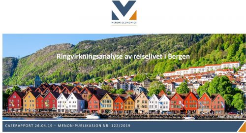 Ringvirkningsanalyse av reiselivet i Bergen