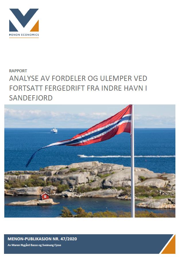 Analyse av fordeler og ulemper ved fortsatt fergedrift fra indre havn i Sandefjord