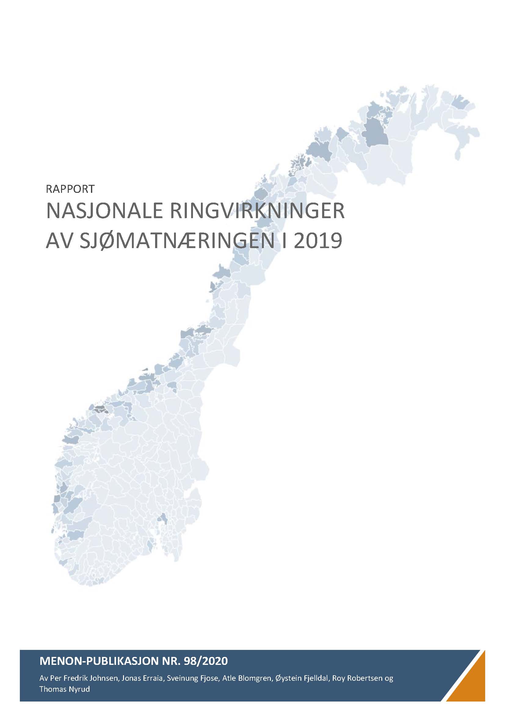 Nasjonale ringvirkninger av sjømatnæringen i 2019
