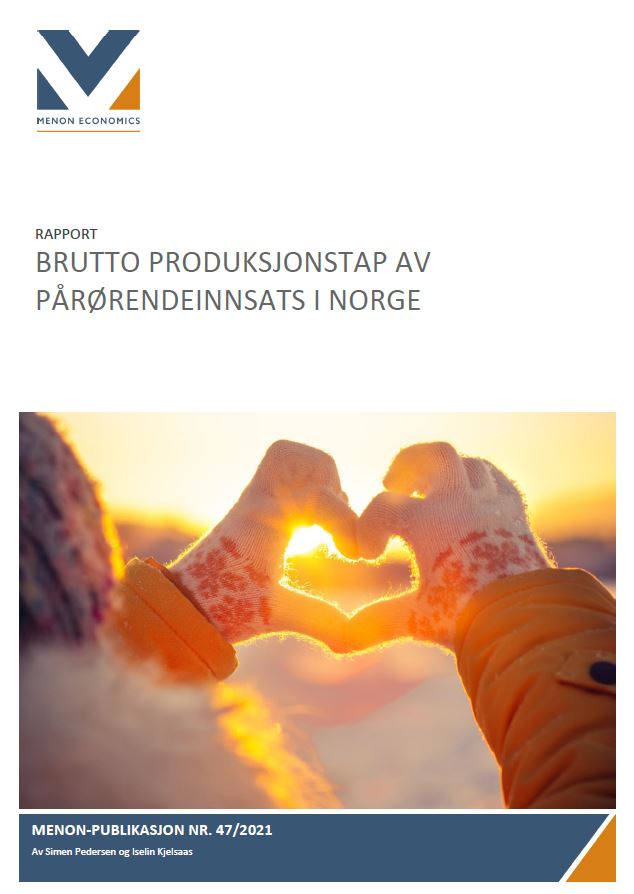 Brutto produksjonstap av pårørendeinnsats i Norge