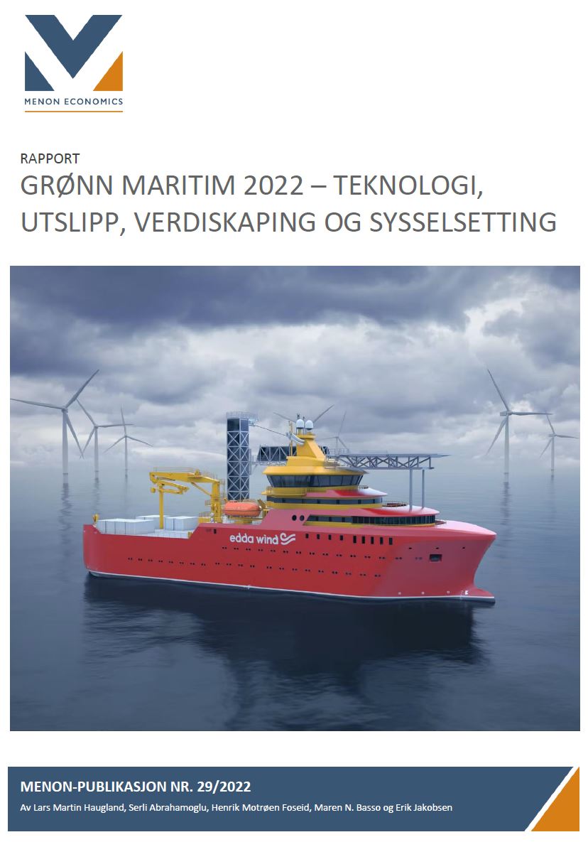 Grønn Maritim 2022- Teknologi, utslipp, verdiskaping og sysselsetting