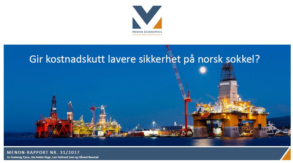 Gir kostnadskutt lavere sikkerhet på norsk sokkel?