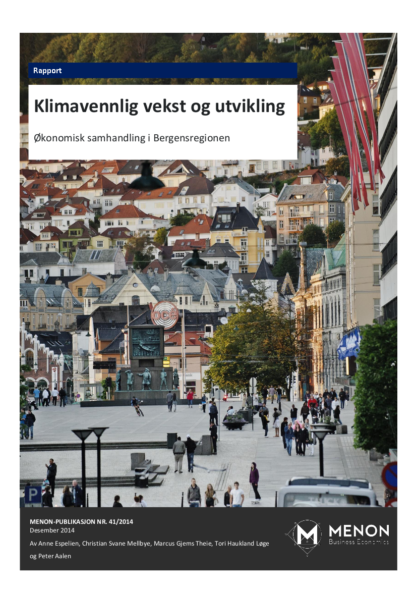Bergen byregion – klimavennlig vekst og utvikling