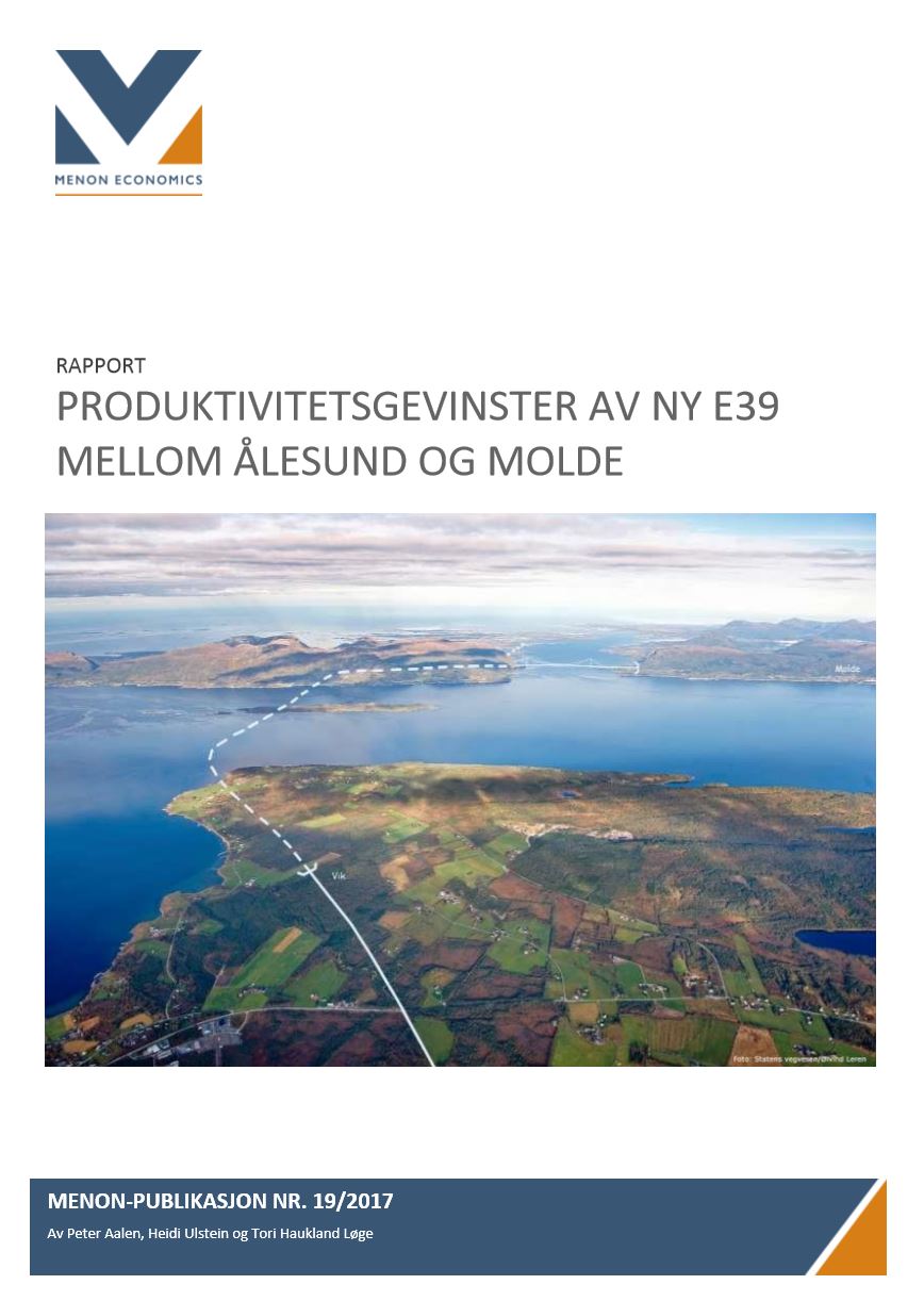 Produktivitetsgevinster av ny E39 mellom Molde og Ålesund