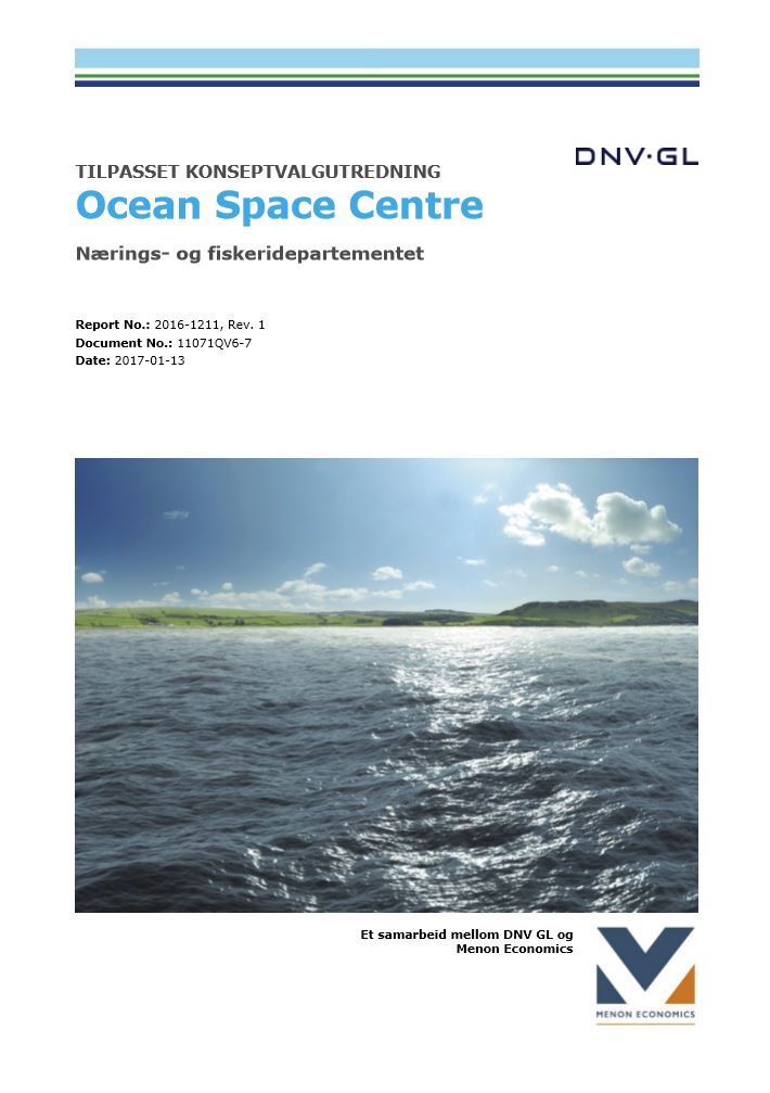 Tilpasset konseptvalgutredning – Ocean Space Centre