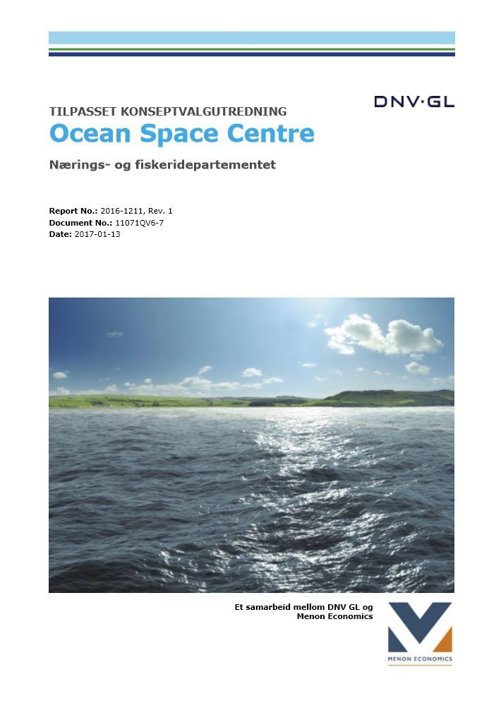 Tilpasset konseptvalgutredning  – Ocean Space Centre