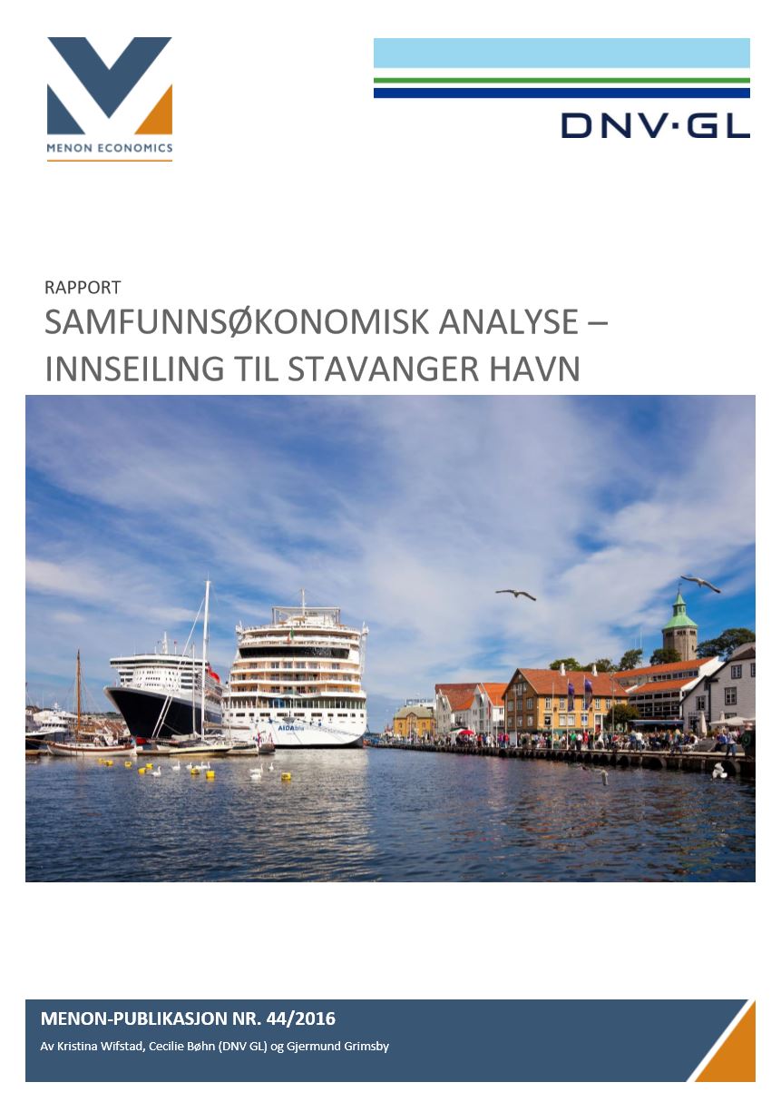 Samfunnsøkonomisk analyse – innseiling til Stavanger havn