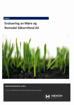 Menon har gjennomført en evaluering av Møre og Romsdal Såkornfond AS