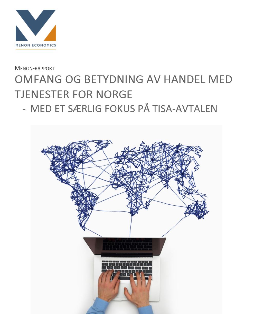 Omfang og betydning av handel med tjenester for Norge